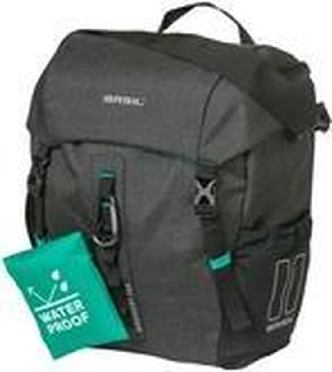 Basil Discovery Dubbele Fietstas - Zwart - 18 Liter - Image 14