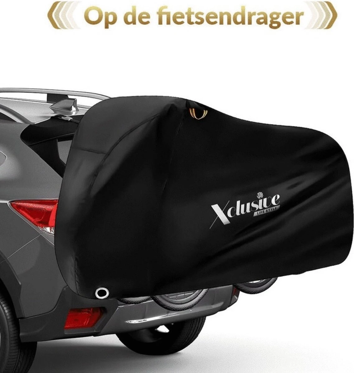 Xclusive-lifestyle® Fietshoes XXL - Universeel - 1 Of 2 Fietsen - Ultra Oxford 420D Zeer Sterk En Extra Dik - Bakfietshoes - Fietscover - Waterdichte PU Coating - Met Opbergtas En Zadelhoes - Image 4