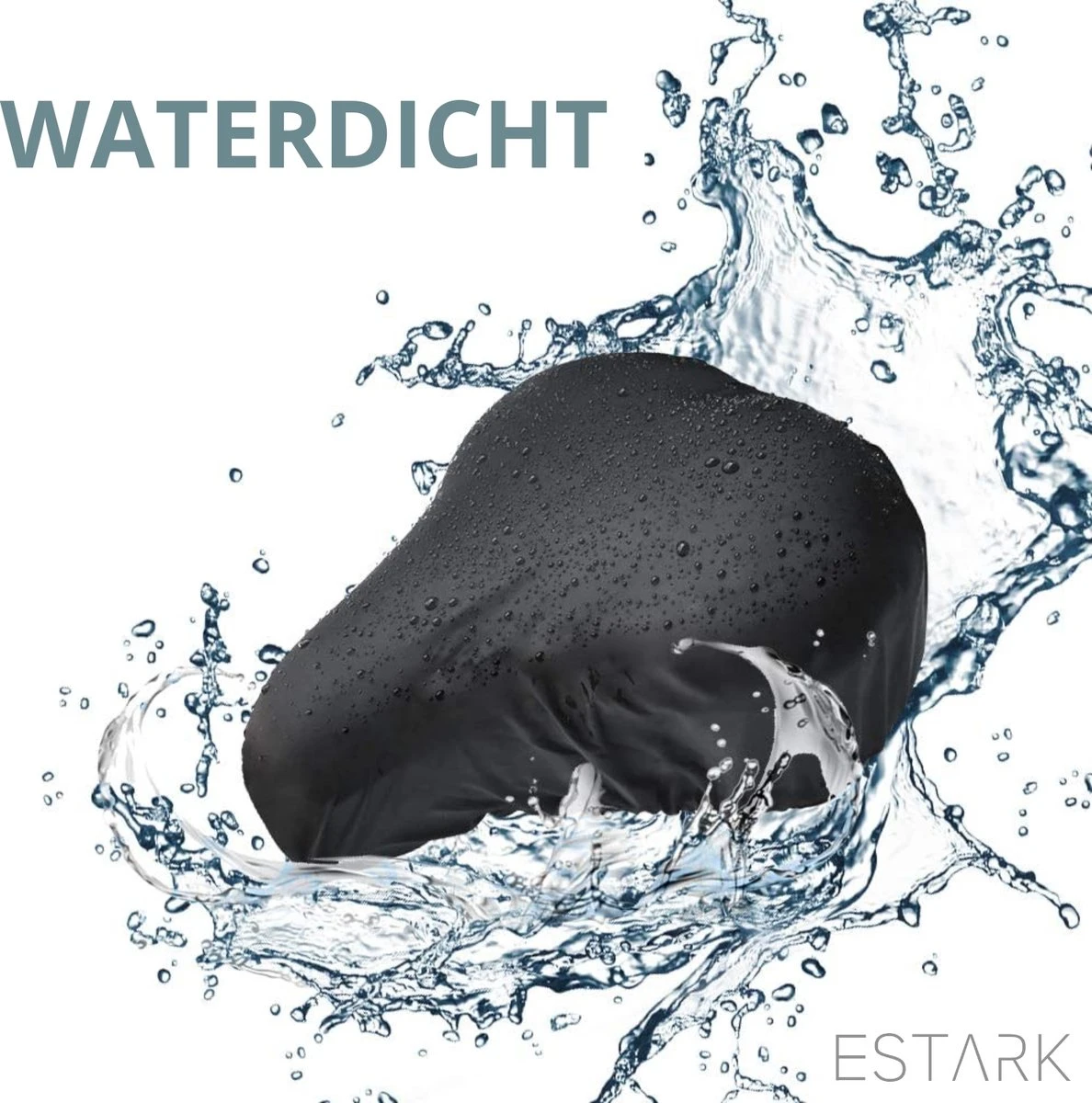 ESTARK® Zwarte Zadelhoes Waterdicht - Zadelhoezen Voor De Fiets - Zadel Cover - Zadel Zak - Hoes - Elastisch - Zwart - Image 10