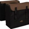 Greenlands - Fietstas Dubbel - Zwart/bruin 34L - Bruin/Zwart