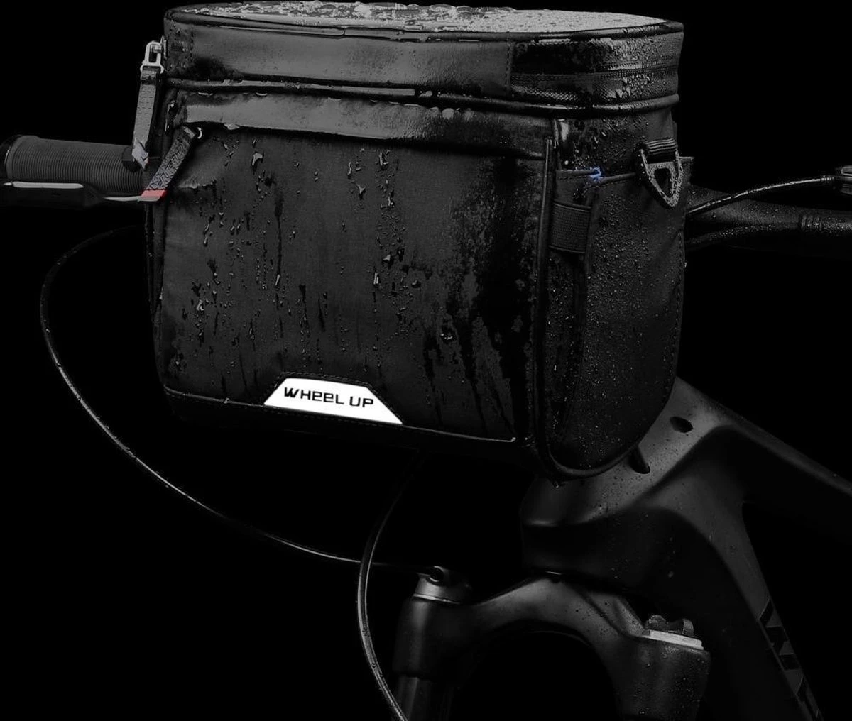 WHEEL UP D21 - Waterdichte Tas Voor Aan De Fiets - Fiets Tas Stuurtas Met Smartphone Houder – Waterdicht – Fietstas Stuur – Smartphone Houder Fiets – T/M 6.5 Inch - Zwart - Image 6