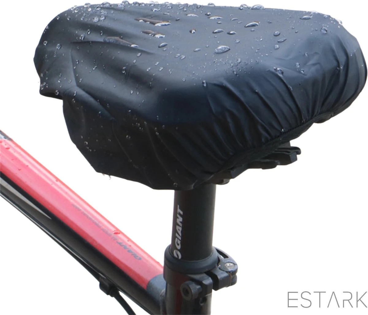 ESTARK® Zwarte Zadelhoes Waterdicht - Zadelhoezen Voor De Fiets - Zadel Cover - Zadel Zak - Hoes - Elastisch - Zwart - Image 6