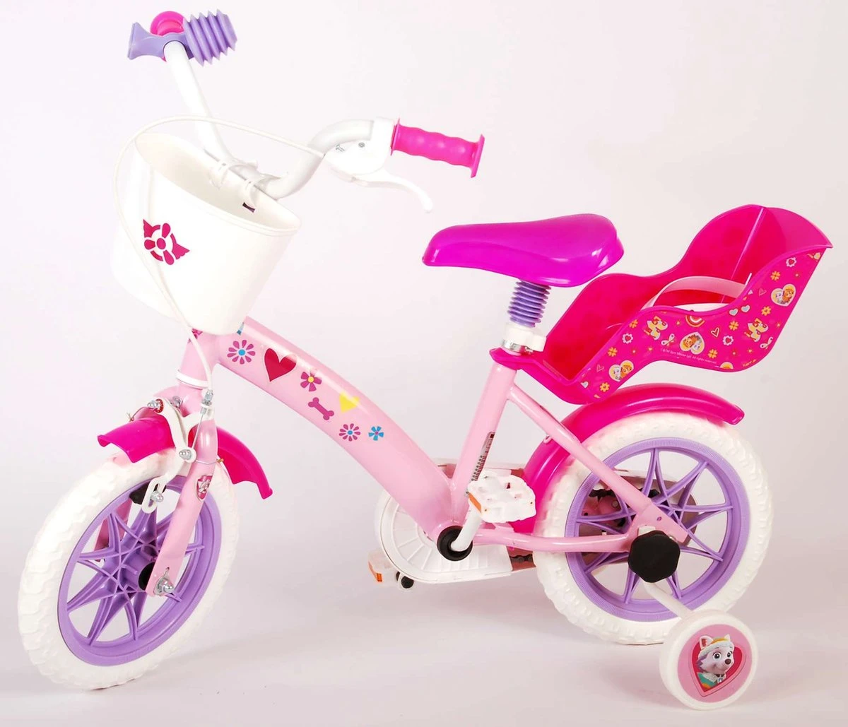Volare Paw Patrol Kinderfiets - Meiden - 12 Inch - Roze - Doortrapper - Image 13
