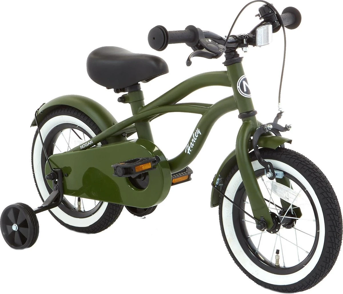 Nogan Harley - Kinderfiets - Jongensfiets - 12 Inch - Leger Groen - Image 3