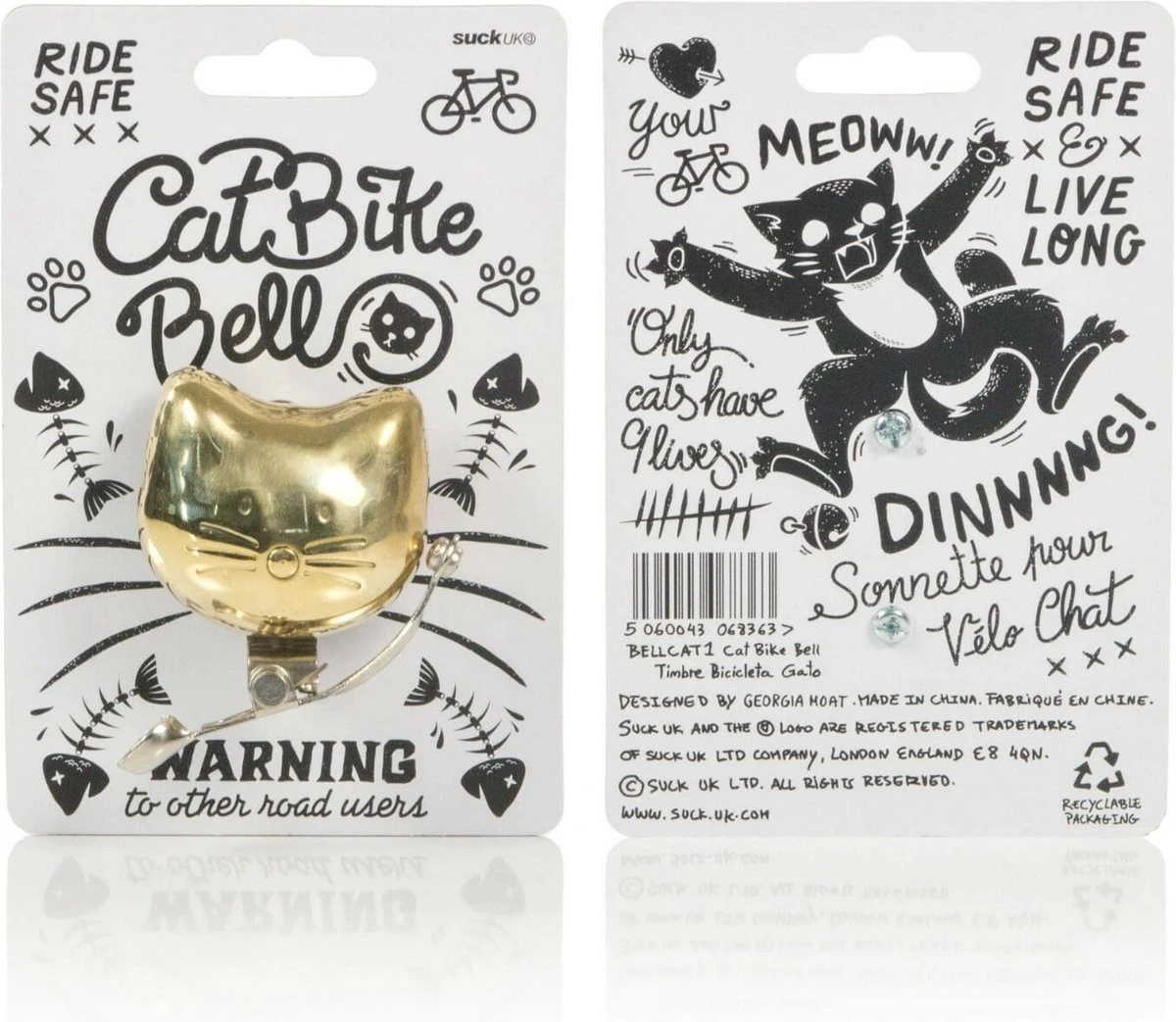 Suck UK Kat Fietsbel - Image 8