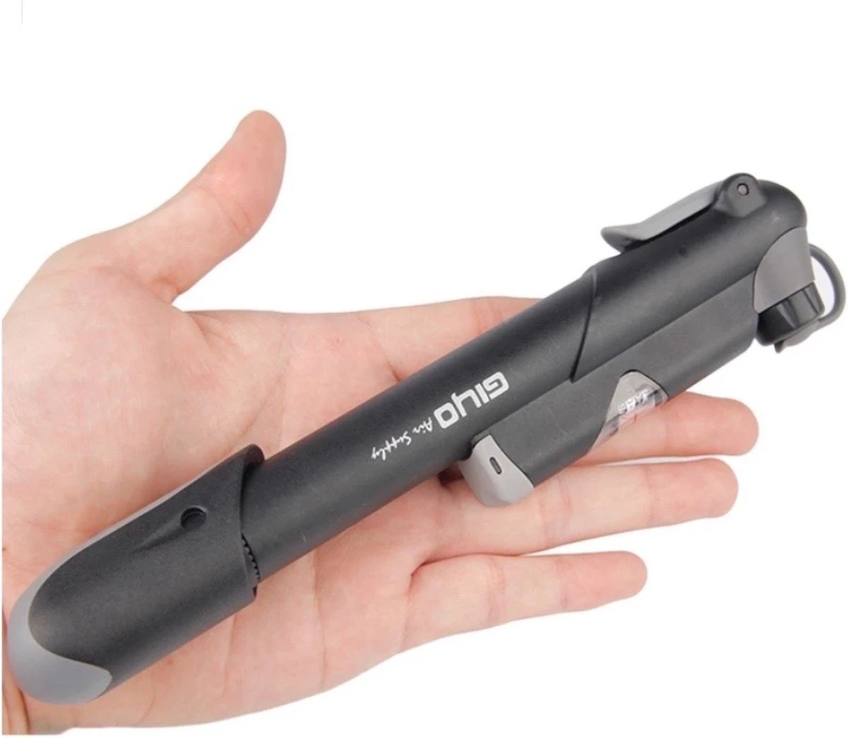 Giyo Fietspomp Mini - Fietspomp Met Drukmeter - Pomp Fiets Mini - 8.3 Bar - Inclusief Naaldventiel En Fietsbandreparatieset - Image 3