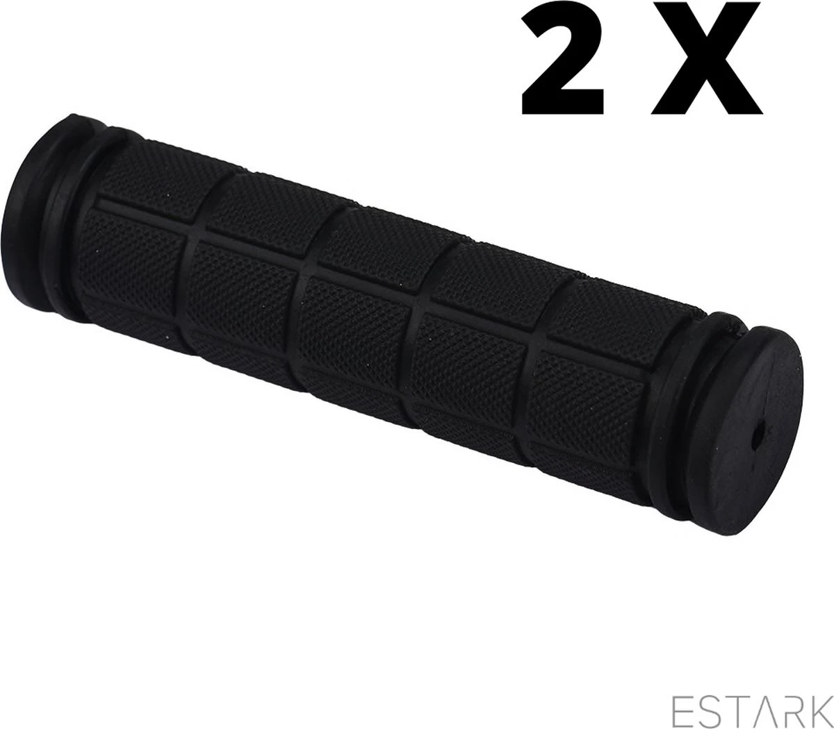 Merkloos ESTARK® - Fietshandvatten - Handvatten - Universeel - Fiets – Mountainbike – Professioneel - Grips - Extra Grip – Fietshandvaten -Handvaten - Handig Te Monteren - Anti-slip – Fietsen – Stuur – Bikegrips – Stevig - Rubber Zwart - (R-zwa) - Image 5
