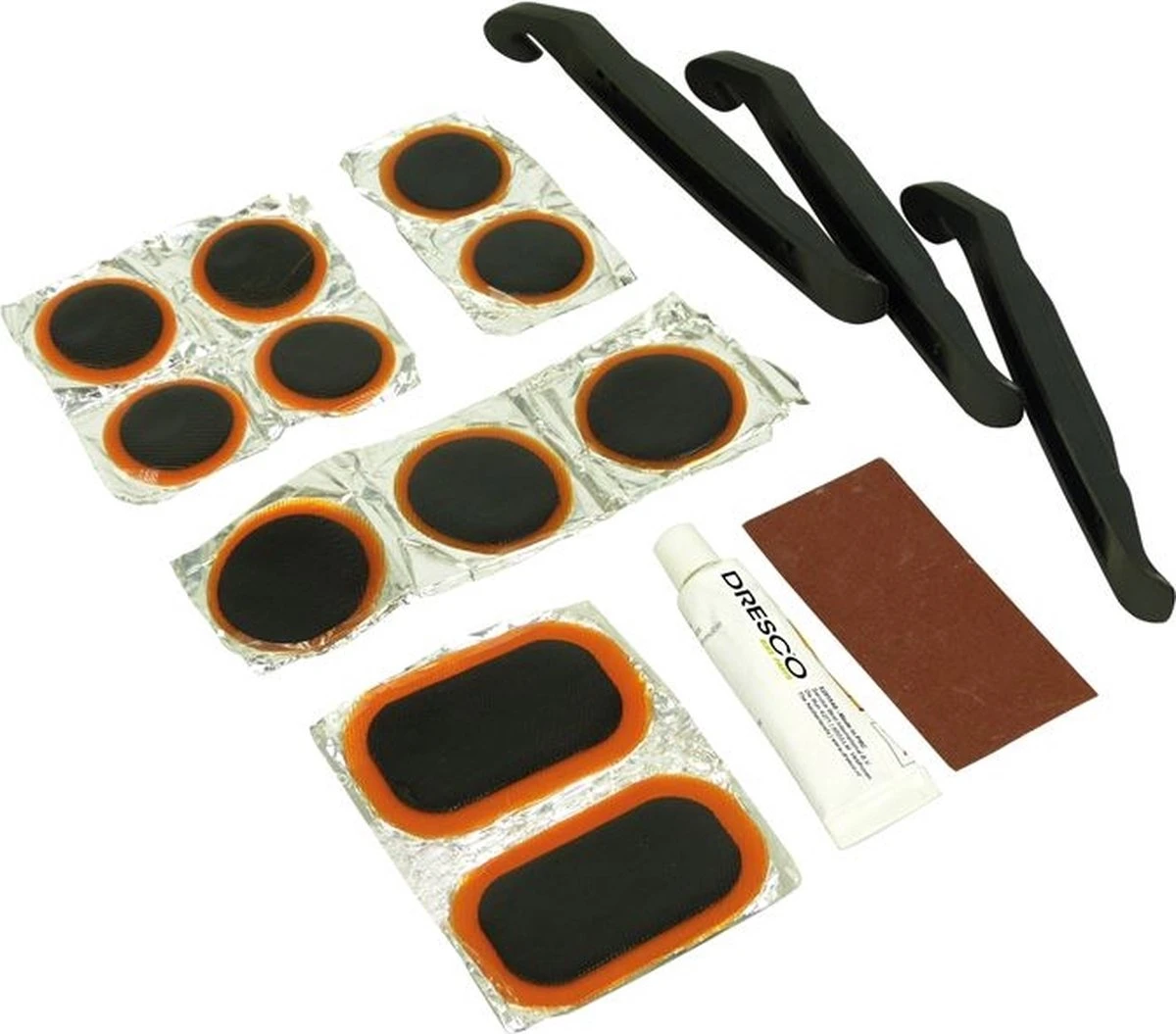 Dresco Fietsbandenreparatieset - Reparatieset Fiets - 17-delig - Wit - Image 2