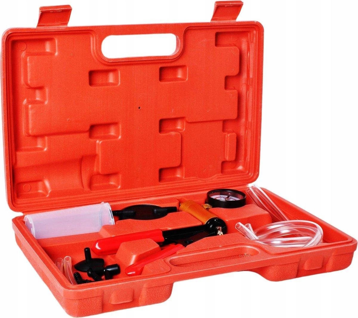 Merkloos Complete Vacuum Tester Remontluchter Set - Remontluchting Set Met Vacuumpomp - Remontluchtingsset Voor Auto & Motor Remmen Ontluchten - Met Koffer - Image 2