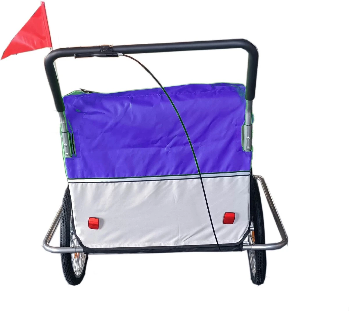 Fietskar Kind - Fietsaanhanger - Met Schokbreker - Blauw - Image 3