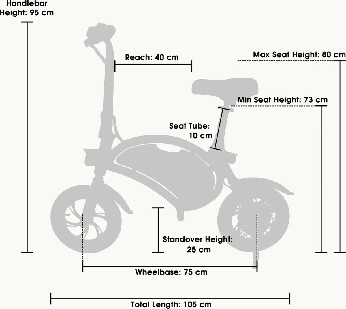 Windgoo - B3 Elektrische Long-Range E-Bike Met Trappers - E-bike - 25Km / H - Zwart - Image 9