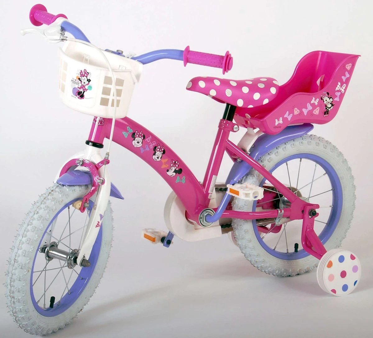 Volare Disney Minnie Cutest Ever! - Kinderfiets - Meisjes - 14 Inch - Roze - Image 10