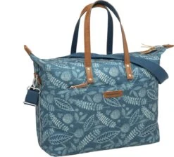 New Looxs Tendo Forest Enkele Fietstas Laptoptas Shopper - 15 Inch Laptopvak - 21 Liter - Blauw
