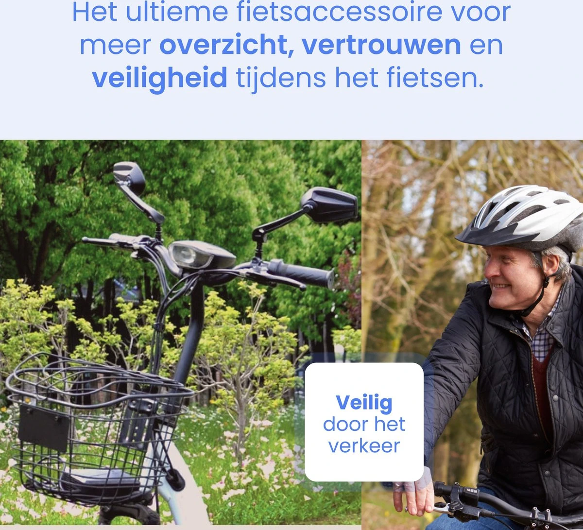 Merkloos Fietsspiegel - Set Van 2 - EBike Fiets Spiegel - Verstelbaar - Achteruitkijkspiegel Fiets - Links En Rechts - Extra Voordelig - Image 3