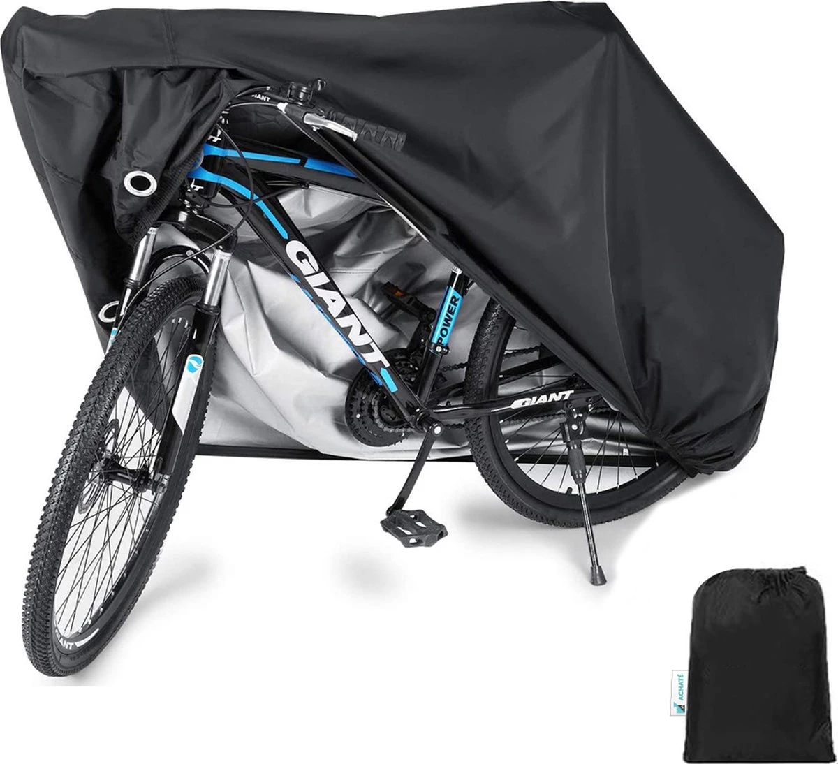 Achaté Fietshoes Universeel Voor Alle Fietsen En Scooters - Waterdicht 420D Oxford - Fiets Hoes Voor 1 Fiets - Incl. Opbergzak