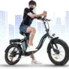 HITWAY E-Bike Elektrische Fiets 20 Inch Fat Tire E-Bicycle Vouwfiets, 250 W/36 V/11,2 Ah Accu, Max. Bereik Tot 35-90 Km, Offroad-mountainbike Met Shimano 7-versnellingen, City EBike Met Slot