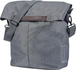 Basil City Fietsshopper - Enkele Fietstas - Grijs - 16 Liter