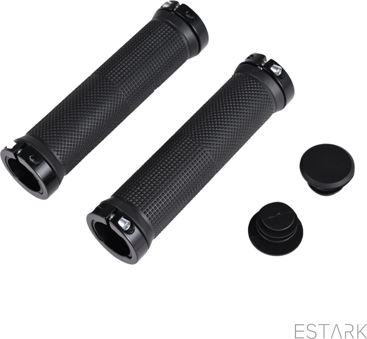 ESTARK® - Fietshandvatten - Lock-On - Handvatten - Universeel - Fiets – Mountainbike – Professioneel - Grips - Extra Grip – Fietshandvaten -Handvaten - Handig Te Monteren - Anti-slip – Fietsen – Stuur – Bikegrips – Lock-on Aanspanbaar - Zwart - LO-zw - Image 7