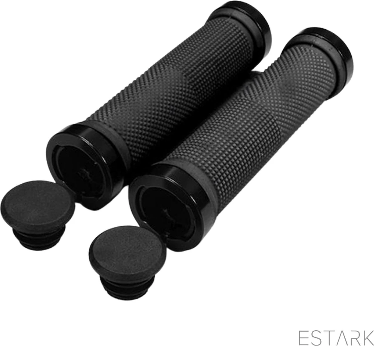 ESTARK® - Fietshandvatten - Lock-On - Handvatten - Universeel - Fiets – Mountainbike – Professioneel - Grips - Extra Grip – Fietshandvaten -Handvaten - Handig Te Monteren - Anti-slip – Fietsen – Stuur – Bikegrips – Lock-on Aanspanbaar - Zwart - LO-zw - Image 12