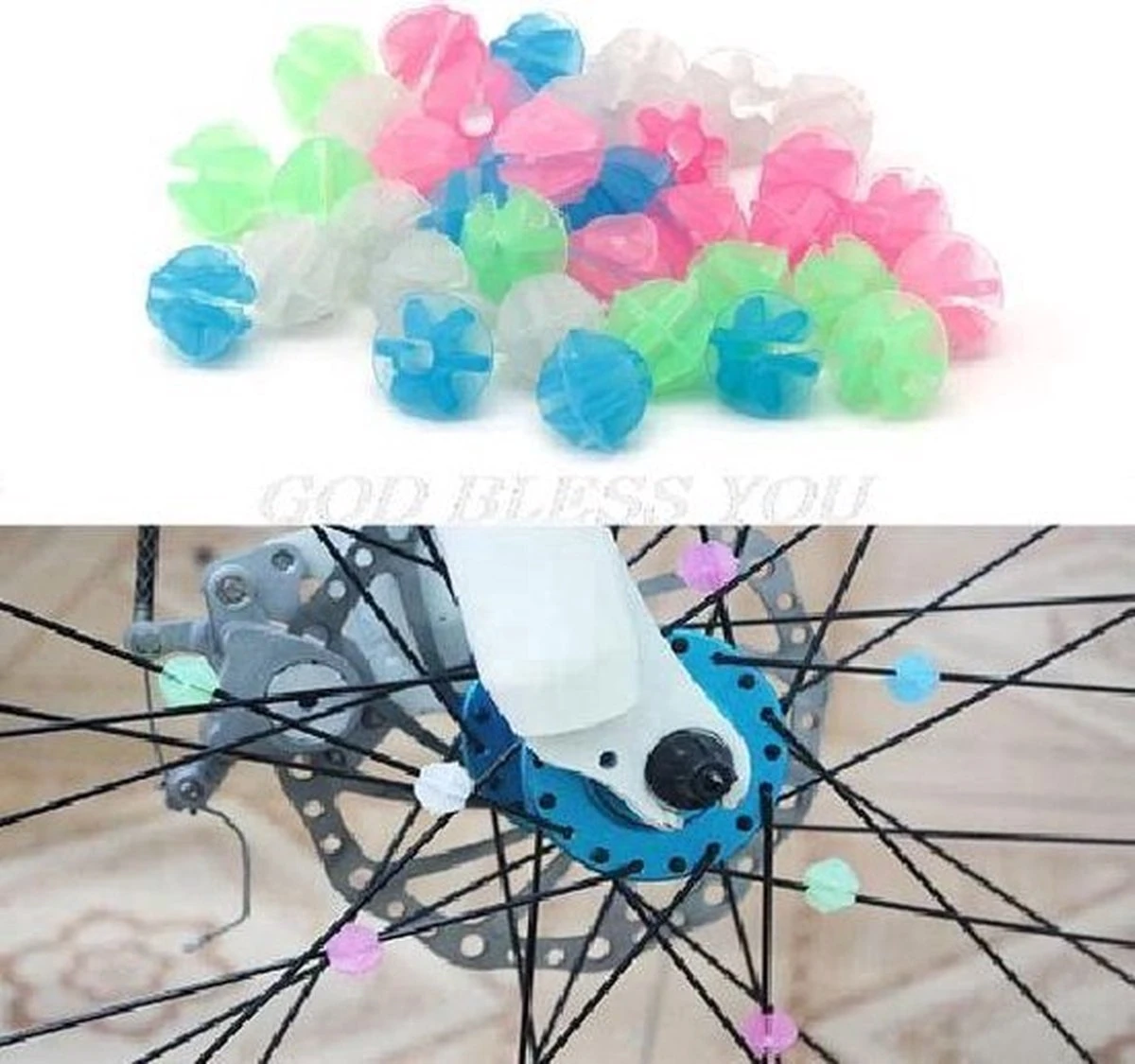 Fiets Spaakkralen 36 Stuks - Glow In The Dark - Spaakkralen - - Fietskraal Kinderfiets -spaakkralen Voor Een Kinderfiets- Spaakkralen Kinderen- Fietskralen -fietskralen Kind -spaakkraal Kinderen - Gekleurde Spaak Kralen- - Image 3