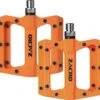 Zacro Fietspedalen - Nylon Antislip Mountainbike Pedalen - Platformpedalen - 9/16 - 2 Lagers - Antislip Waterdicht Anti Stof - Oranje