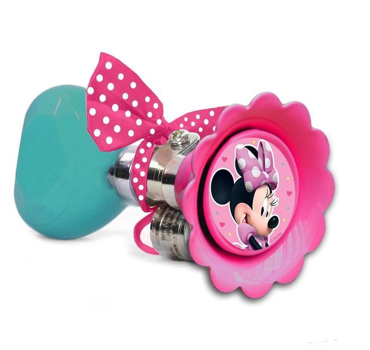 Disney Fietstoeter Minnie Mouse 6,5 X 14 Cm Roze/mintgroen - Image 3