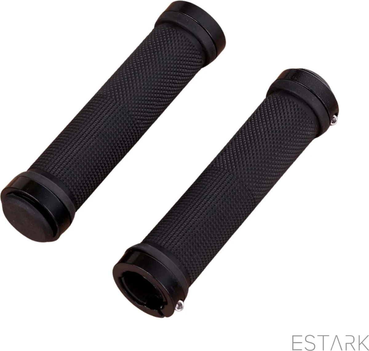 ESTARK® - Fietshandvatten - Lock-On - Handvatten - Universeel - Fiets – Mountainbike – Professioneel - Grips - Extra Grip – Fietshandvaten -Handvaten - Handig Te Monteren - Anti-slip – Fietsen – Stuur – Bikegrips – Lock-on Aanspanbaar - Zwart - LO-zw - Image 10