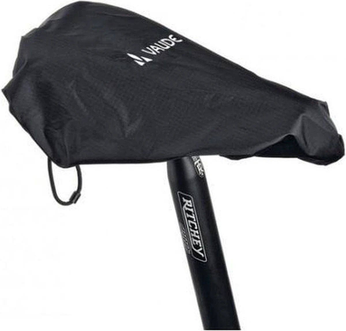 VAUDE Raincover For Saddles Fietszadelhoes - L - Black - Reflecterende Elementen - Image 2