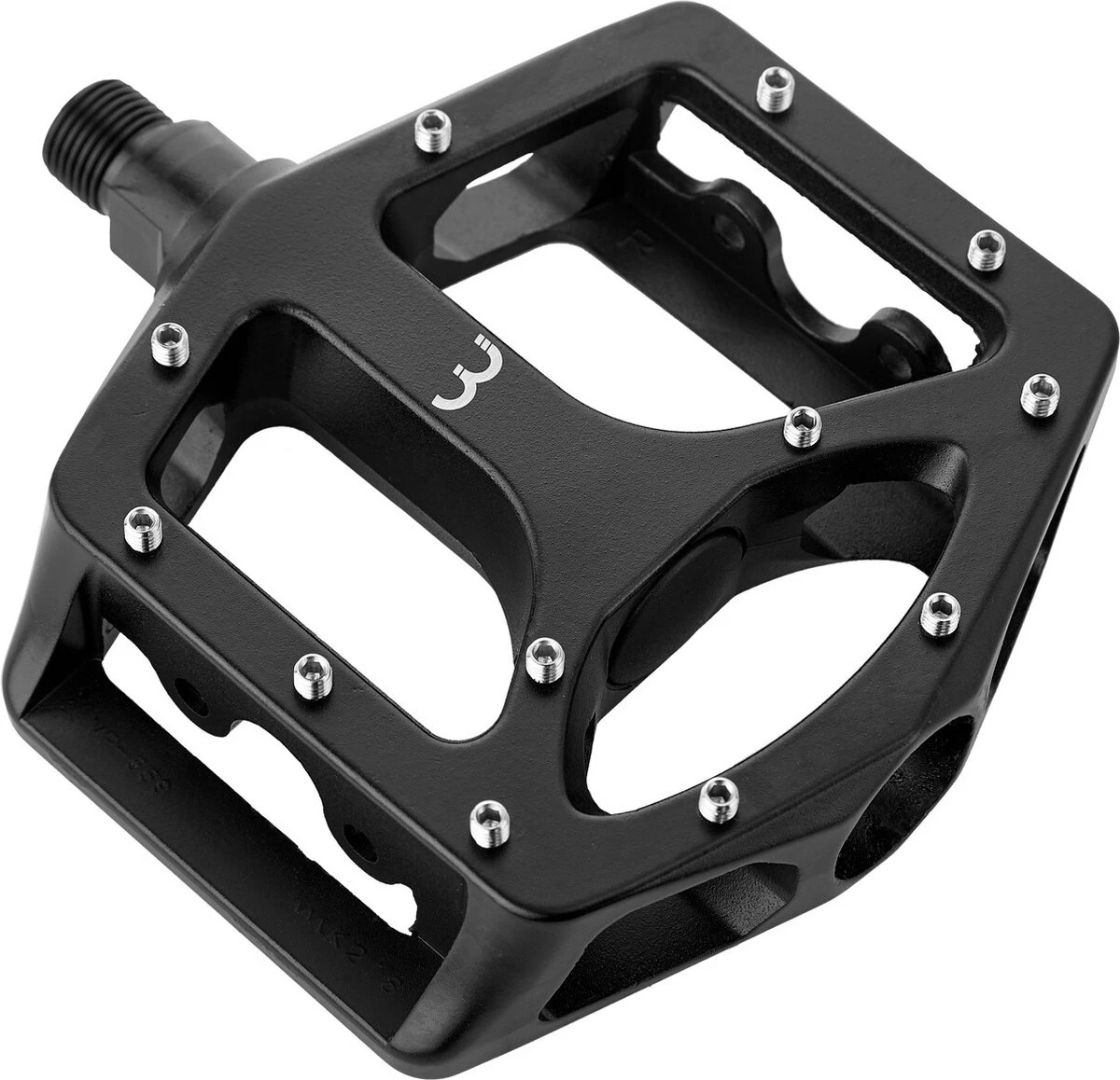 BBB Cycling MountainHigh Set Fietspedalen MTB - Platformpedalen - Antislip Mountainbike Pedalen - Mat Zwart - BPD-32 - Image 2