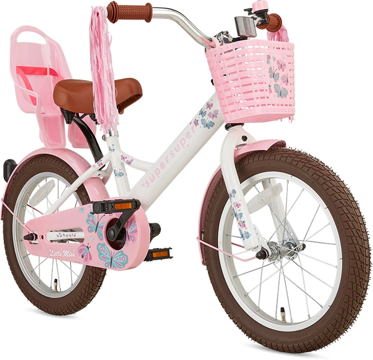 Supersuper Little Miss - Kinderfiets - Meisjesfiets - 16 Inch - Wit - Image 2
