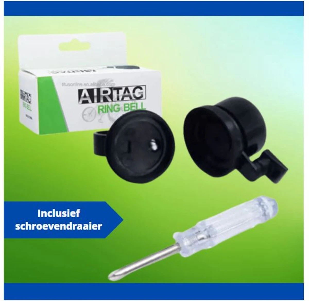 Fietsbel Voor Apple AirTag - AirTag Houder - AirTag Fiets - AirTag Hoesje - Incl. Schroevendraaier Voor Montage - Waterdicht - Image 6