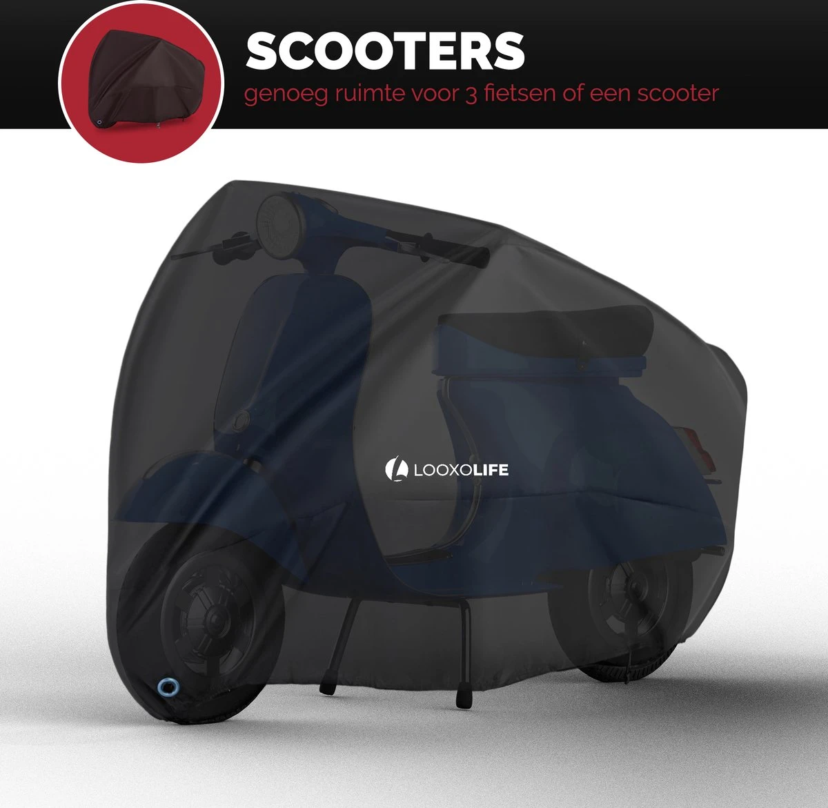 Merkloos Fietshoes - Voor 2 Fietsen Of 3 Fietsen - Waterdicht - Ultra Sterk & Dik - Premium PU Coating - Incl. Opberghoes - Image 7