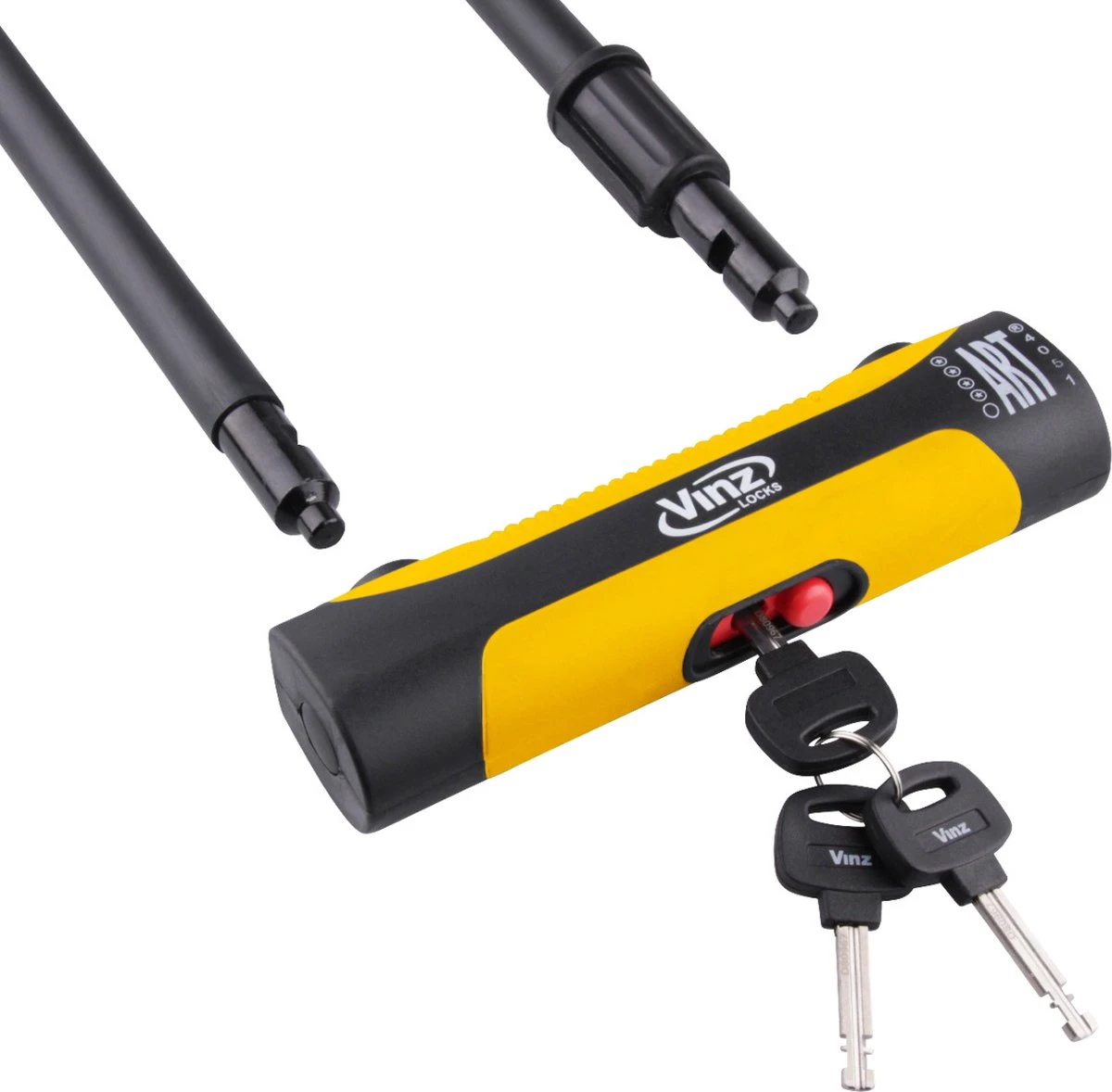 VINZ Grivola Beugelslot / Fietsslot / Motorslot / Scooterslot ART4 - 32cm - Image 2