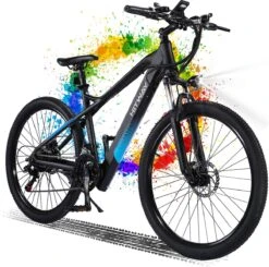 HITWAY 26" Elektrische Mountainbike, 35-70KM Power Assist-fietsen Voor Mannen En Vrouwen, 48V/7,5Ah/250W Krachtige E-bike