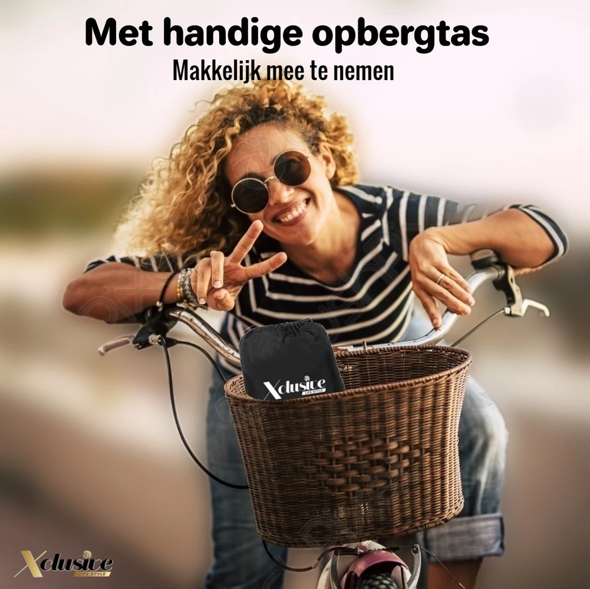 Xclusive-lifestyle® Fietshoes XXL - Universeel - 1 Of 2 Fietsen - Ultra Oxford 420D Zeer Sterk En Extra Dik - Bakfietshoes - Fietscover - Waterdichte PU Coating - Met Opbergtas En Zadelhoes - Image 5