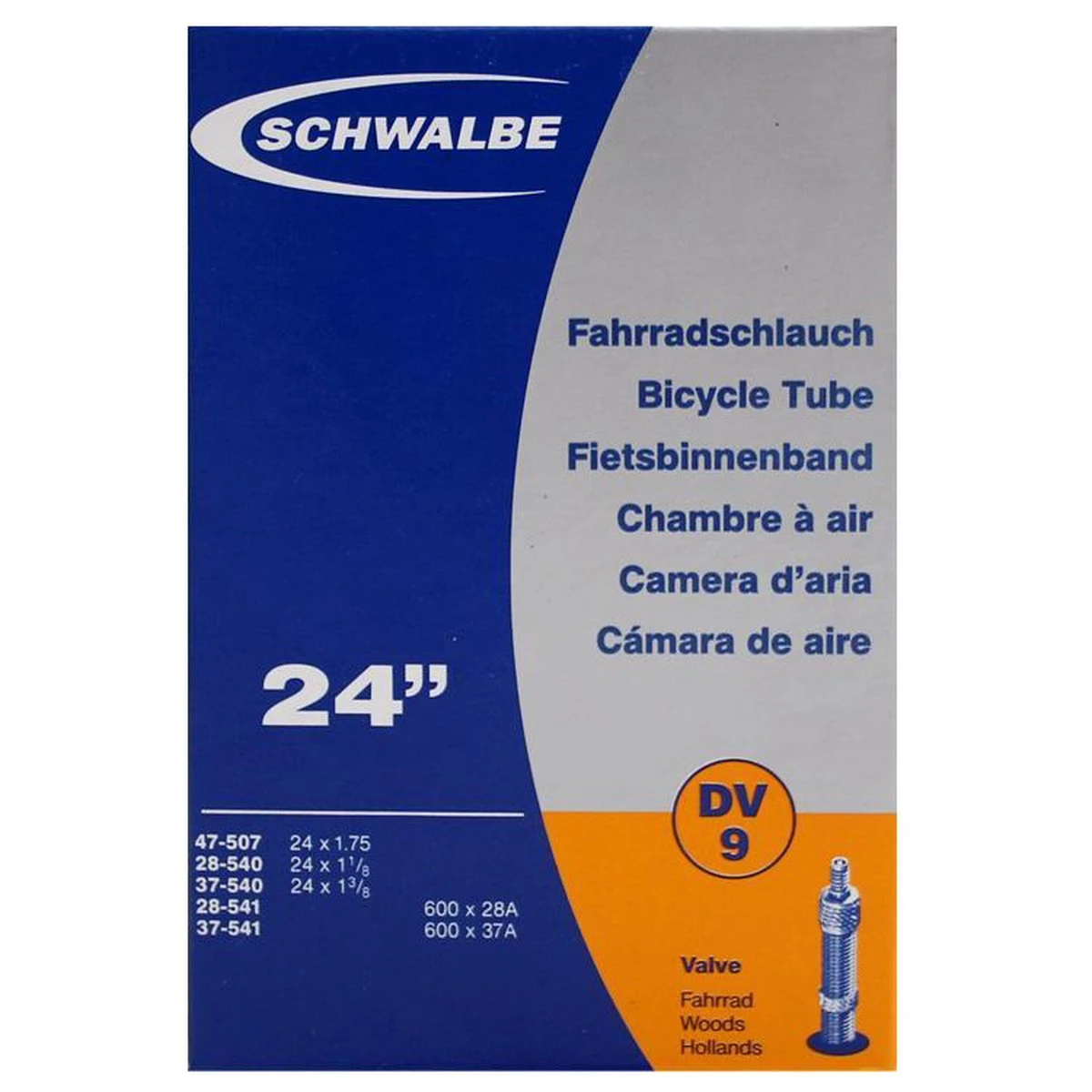 Schwalbe Binnenband - DV9 - 24 Inch X 1 1/8 - 1.75 - Hollands Ventiel - 32mm - Image 9