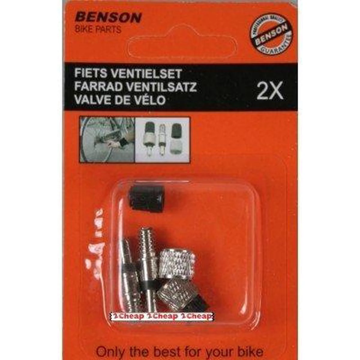 Benson Losse Fietsventiel Dunlop - Blitz - Hollands Met Stopdopje - 2 Stuks - Image 2