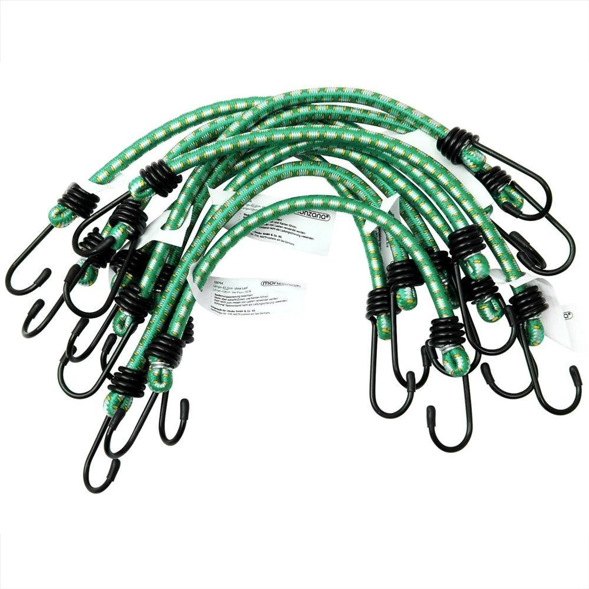 Merkloos 10 X Rubberen Bagagespin Met Haken 61 Cm X 8 Mm Ø - Image 4