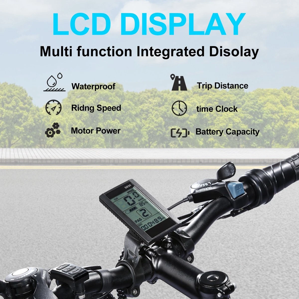 Elektrische Fiets Off-Road | E-Fietsen | Electric Mountain Bike | E-bike | 250W Motor | 26 Inch | Zwart BK7 - Image 2