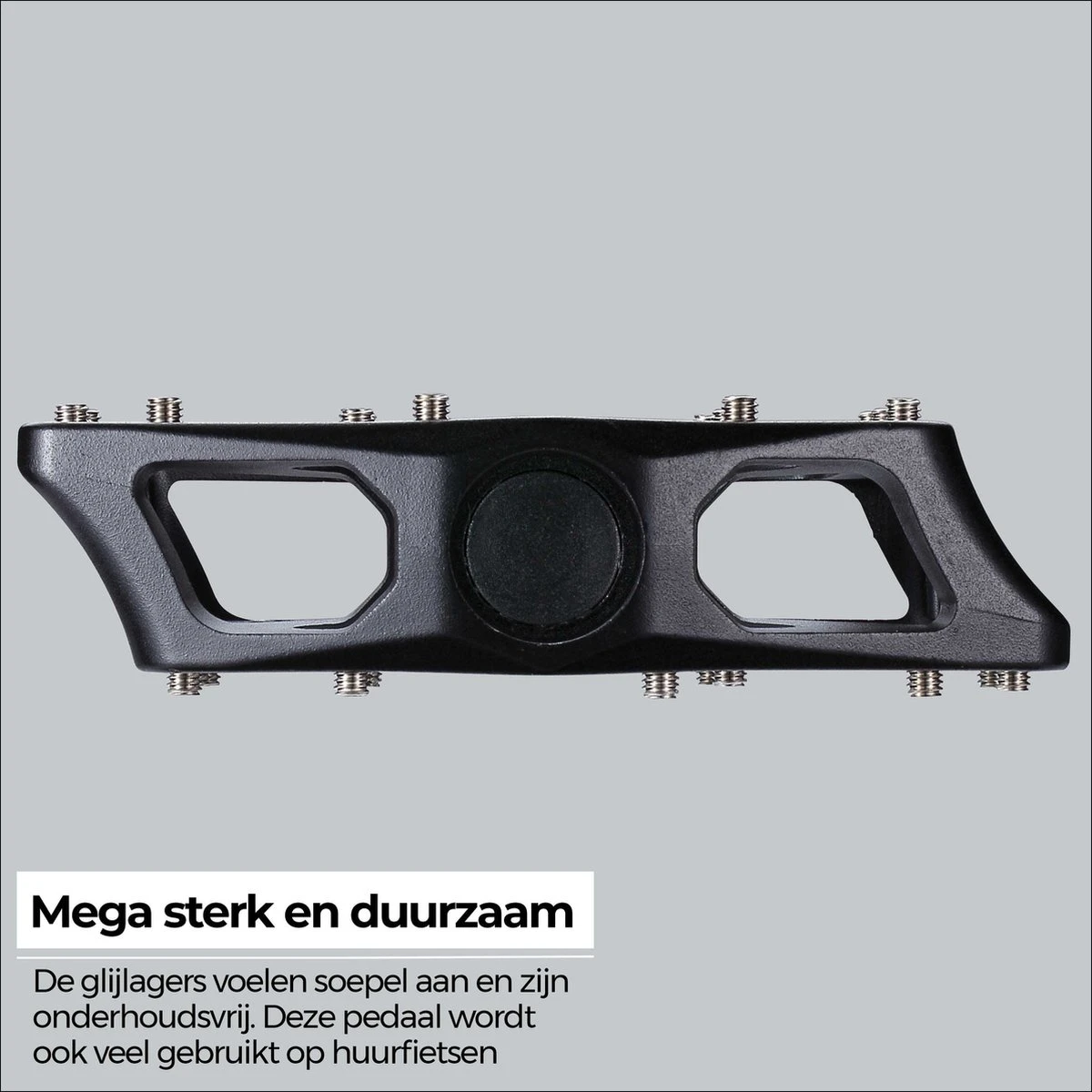 BBB Cycling MountainHigh Set Fietspedalen MTB - Platformpedalen - Antislip Mountainbike Pedalen - Mat Zwart - BPD-32 - Image 5