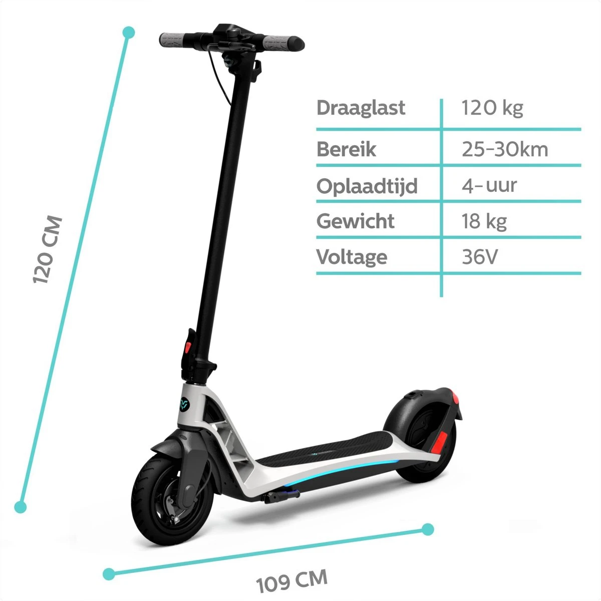 Premium Volans Elektrische Step Voor Volwassenen - Opvouwbare E Step 25 Km P/u - Image 2