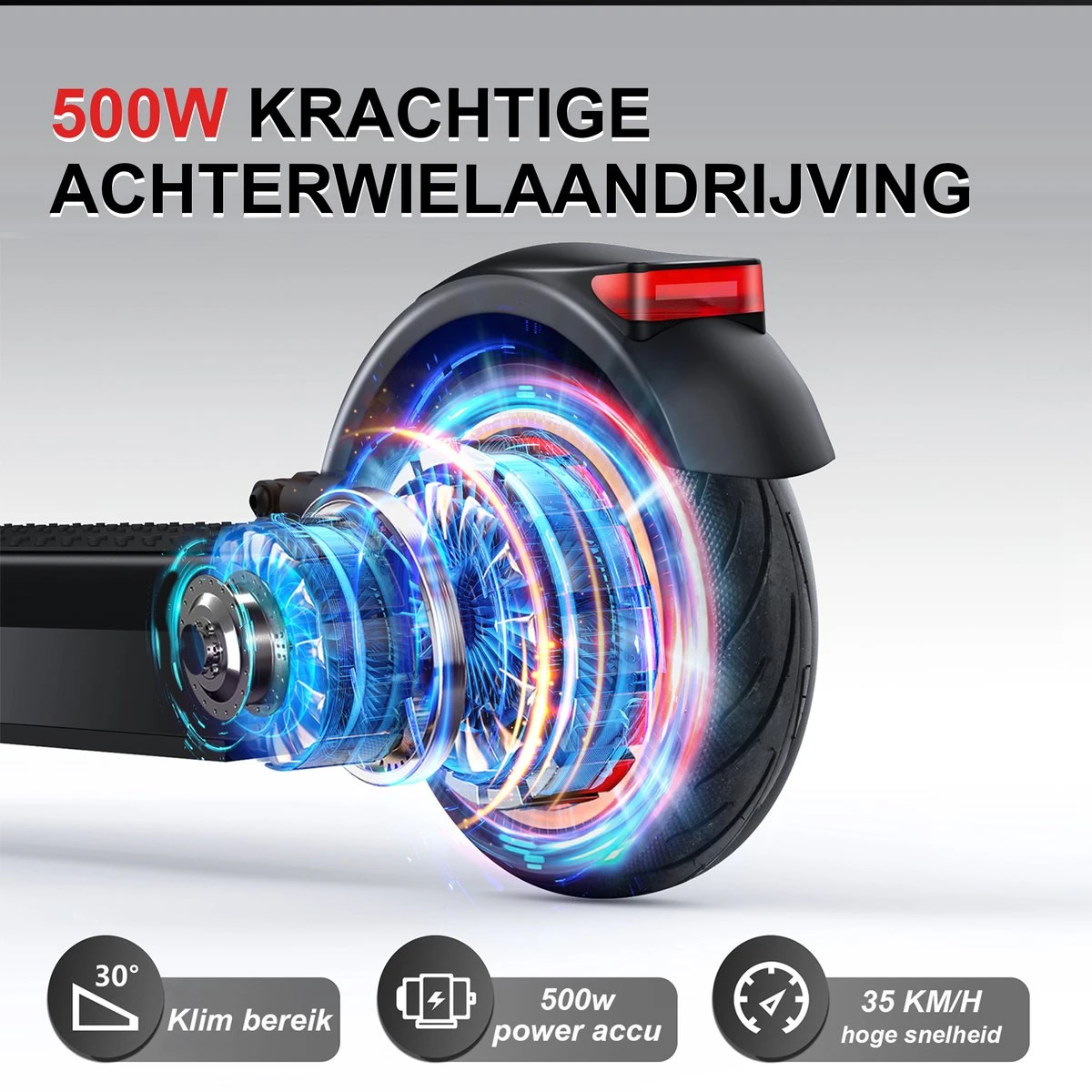 Stay-on Esmax | Elektrische Step Voor Volwassenen | 500w |15ah! |35kmu | Bereik 35/45km | Met APP & Nederlandse Handleiding - Image 3