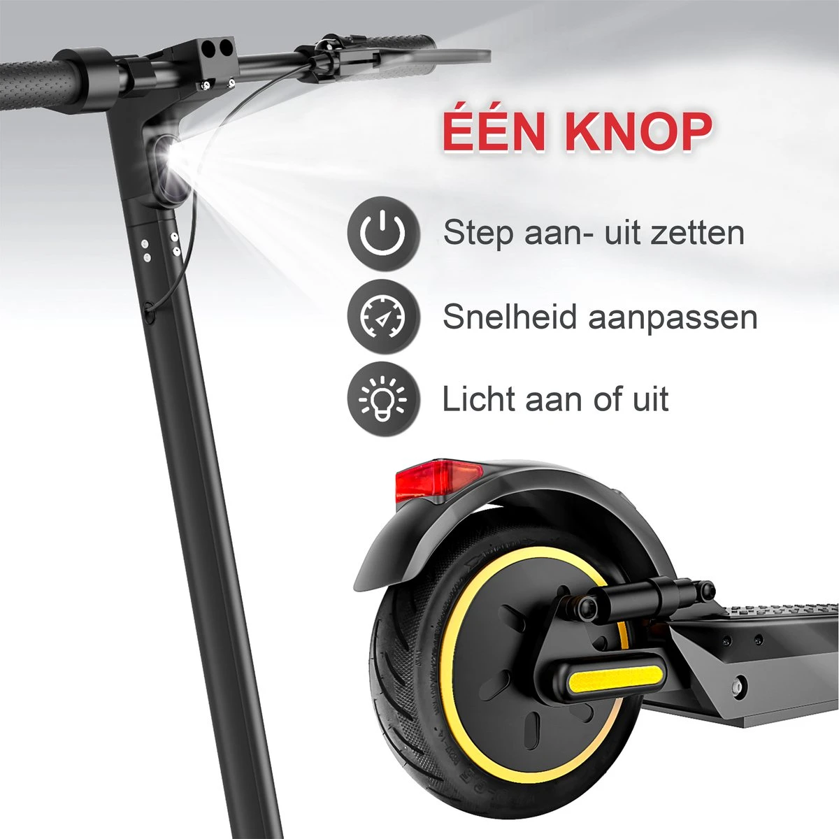 Stay-on Esmax | Elektrische Step Voor Volwassenen | 500w |15ah! |35kmu | Bereik 35/45km | Met APP & Nederlandse Handleiding - Image 15