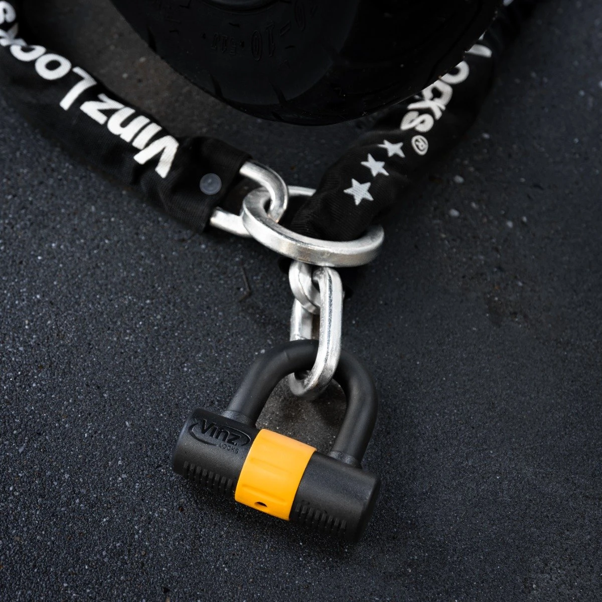 VINZ Kungur ART 3 Kettingslot 150 Cm / Fietsslot / Scooterslot / Motorslot / Schijfremslot - Image 6