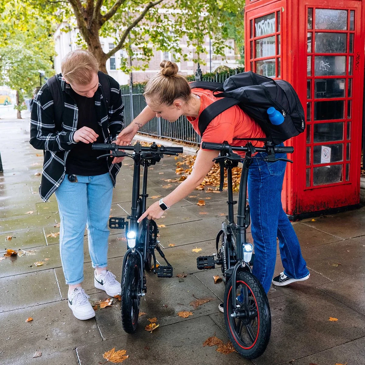 Merkloos Windgoo B20 PRO - E Bike - Elektrische Fiets - 16 Inch - 250W - 7.8Ah Batterij - Max. 25km/u - Zwart - Incl. GSM Houder - Image 8