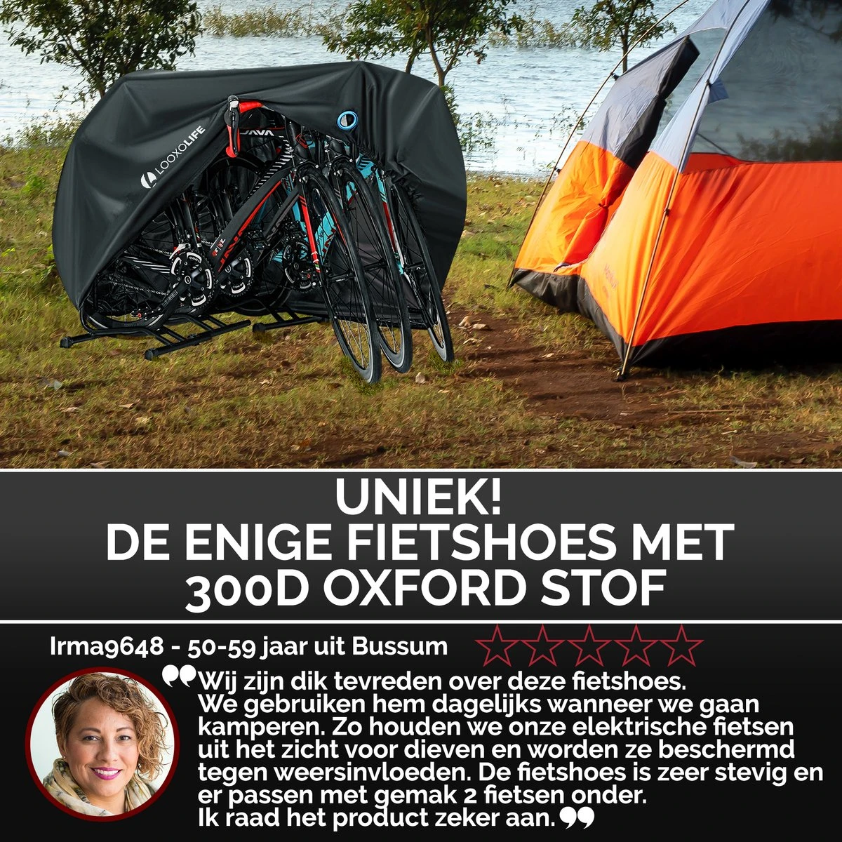 Fietshoes Waterdicht - Voor 2 Fietsen Of 3 Fietsen - Fietshoes 3XL - Extreem Sterk & Dik - PU Coating - Dichtgelaste Stiksels - Image 9