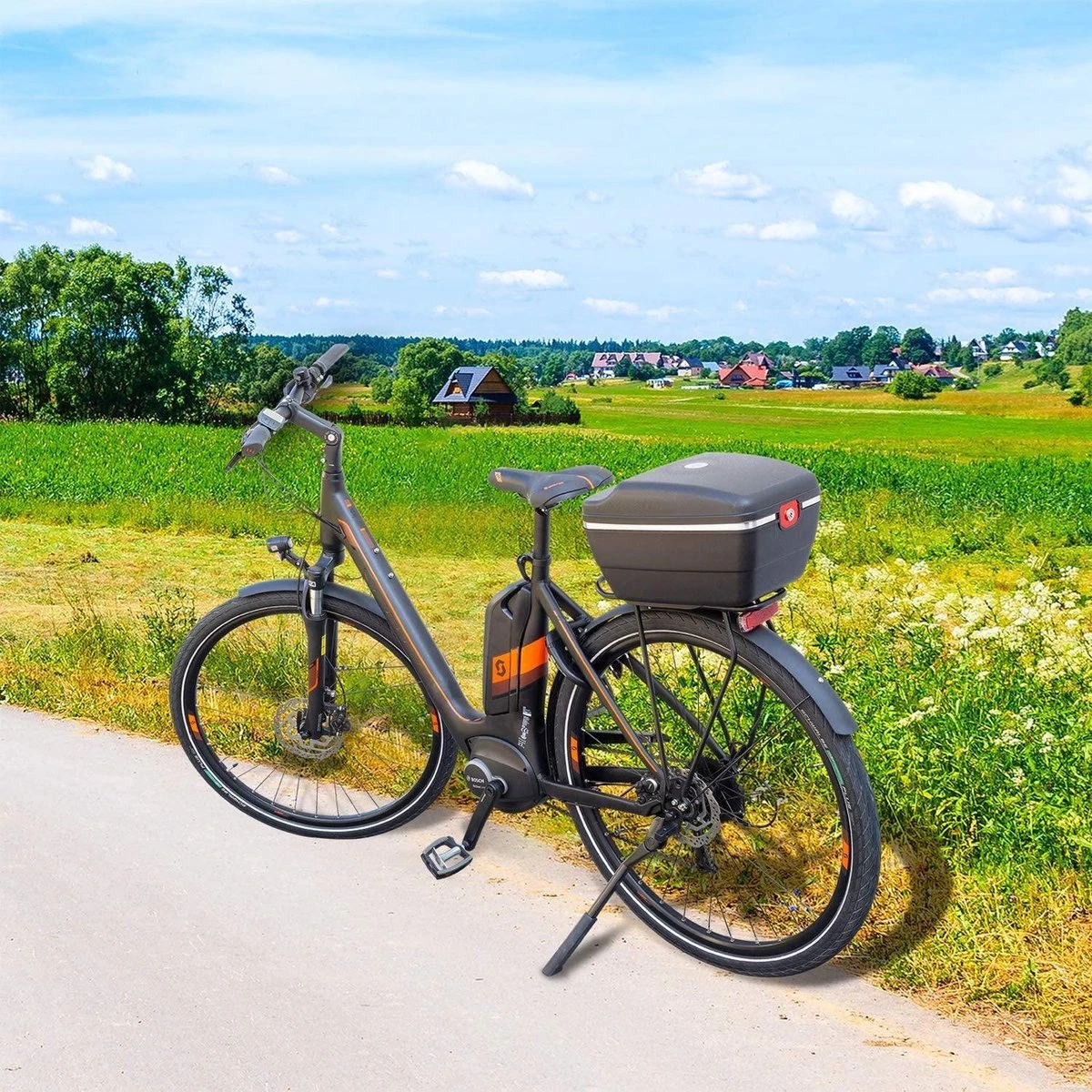 Westmark - Fietskoffer Voor Bagagedrager - Fietsbak Met Slot - Afsluitbare Topkoffer - Duurzaam Materiaal - Makkelijk Te Bevestigen - Fietsmand Voor Benodigdheden - Image 4