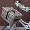 Fietsmand - Met Deksel - Bakkersmand - 42x33xH23 - Riet-Rotan