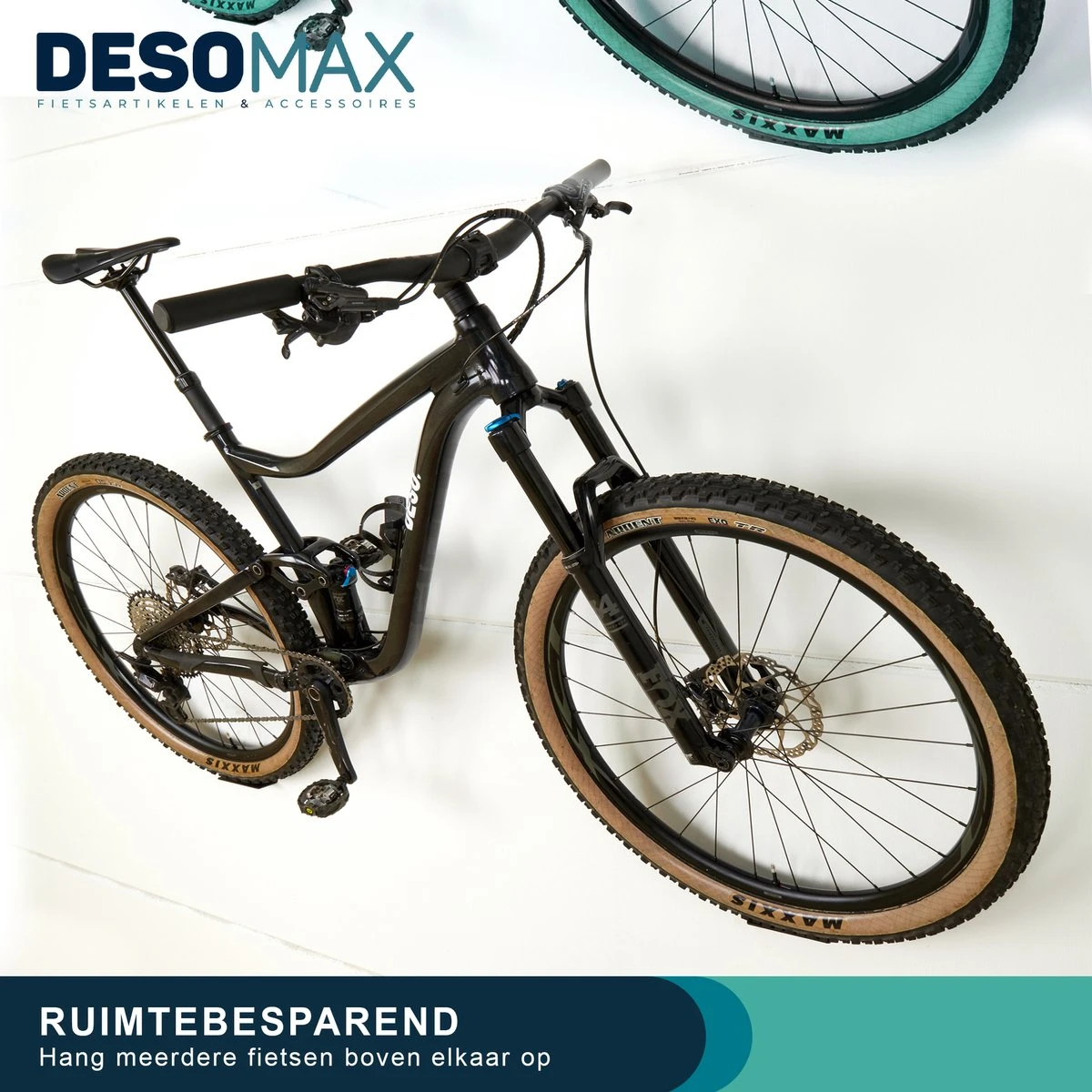 Merkloos Fiets Ophangsysteem Ophangbeugel En Muurbeugel DesoMax® Muurhaak - Muurbevestiging Voor Pedaal Aan De Muur - Wandhouder - Image 7
