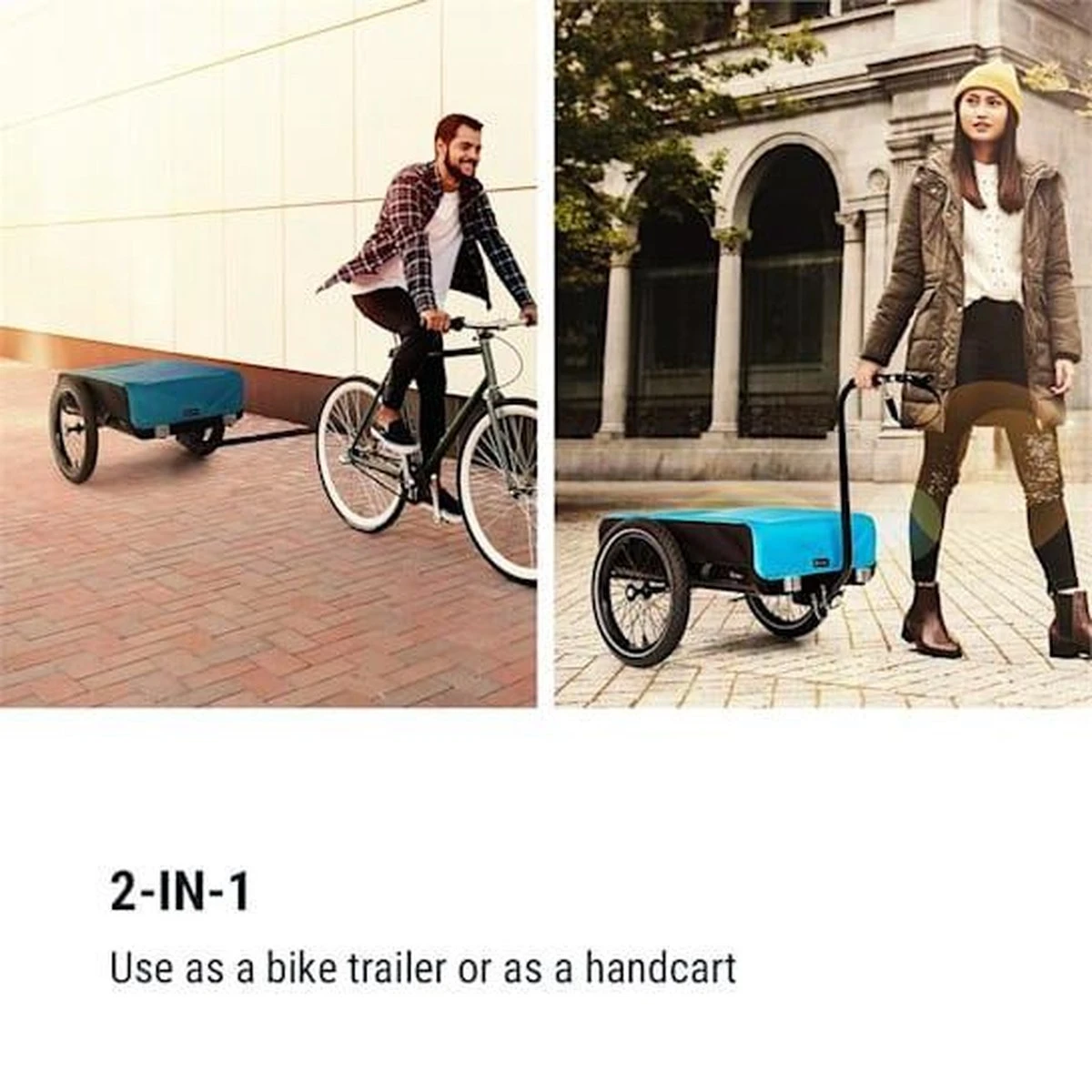 Klarfit Cargo Bull Aanhangwagen - Bagagefietskar - Fietsaanhanger - 50 Liter Laadruimte - 16" Luchtbanden - Voor Max. 40 Kg Lading - Image 6